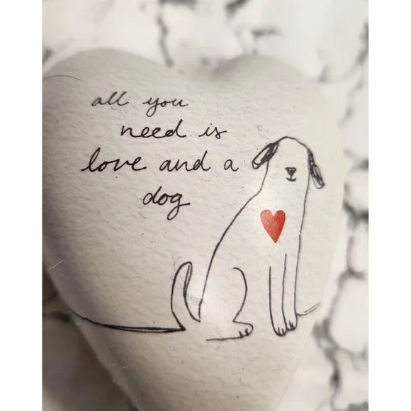 DEMDACO Art Hearts "All You Need Is Love and a Dog" Trinket Box NWOT or Box. - Picture 7 of 8